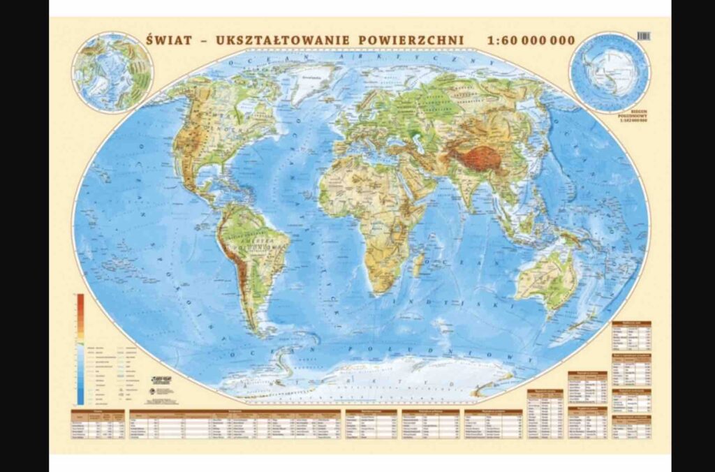 Mapa świata na ścianę – kup w Mapysklep.pl