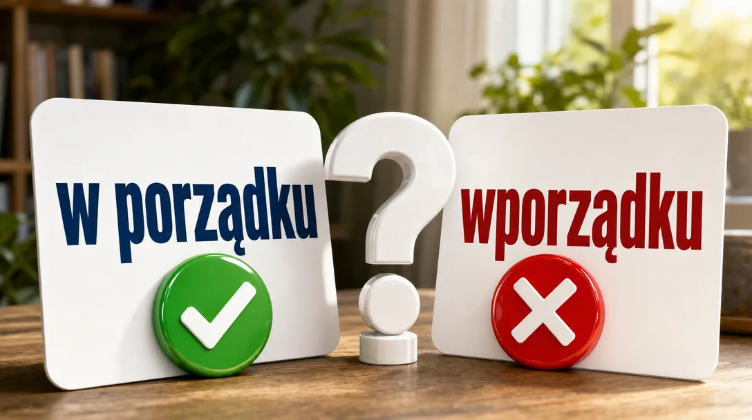 W porządku czy wporządku: poprawna pisownia