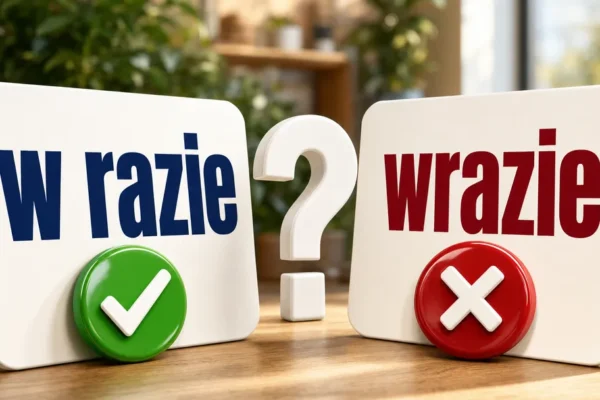 W razie czy wrazie: poprawna pisownia i zasady