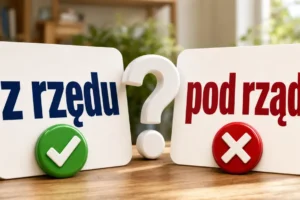 Z rzędu czy pod rząd: poprawna pisownia i zasady