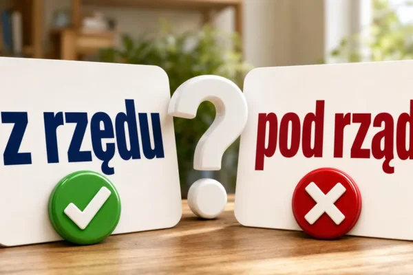 Z rzędu czy pod rząd: poprawna pisownia i zasady