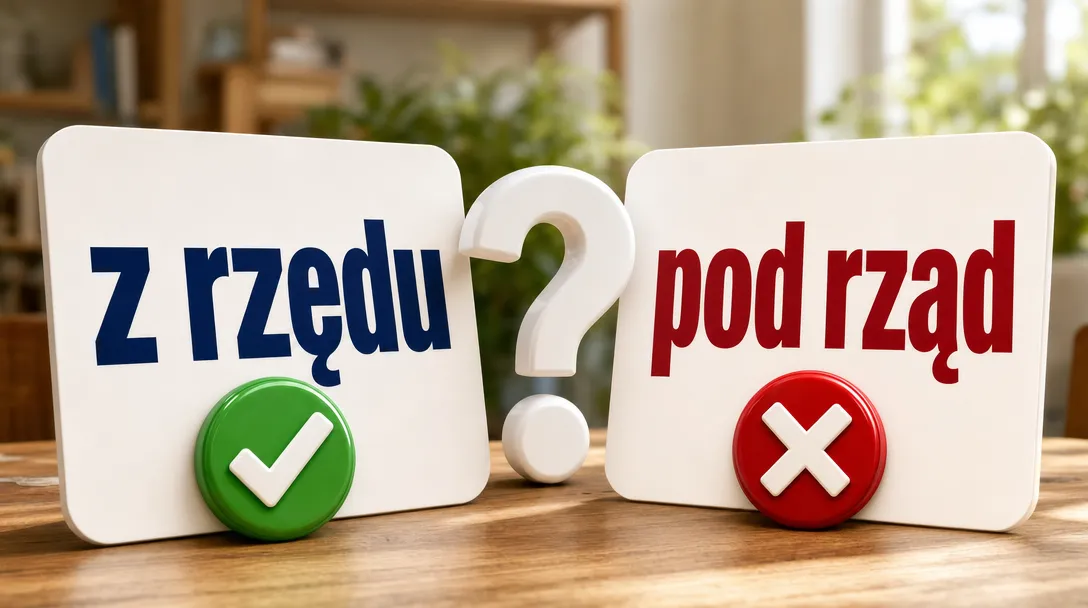 Z rzędu czy pod rząd: poprawna pisownia i zasady