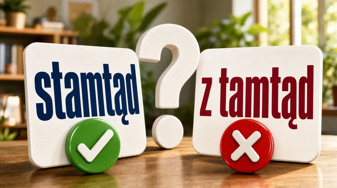 Stamtąd czy z tamtąd – poprawna pisownia