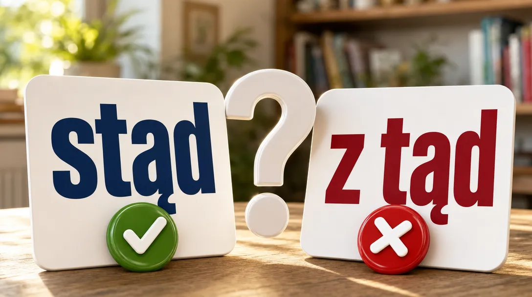Stąd czy z tąd – poprawna pisownia, zasada i przykłady