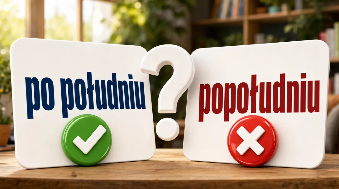 Po południu czy popołudniu – jak poprawnie napisać?