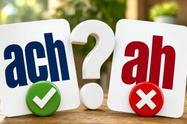Ach czy ah – która forma jest poprawna?