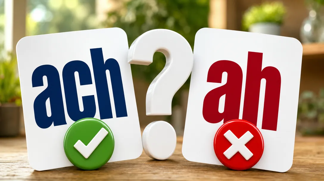 Ach czy ah – która forma jest poprawna?