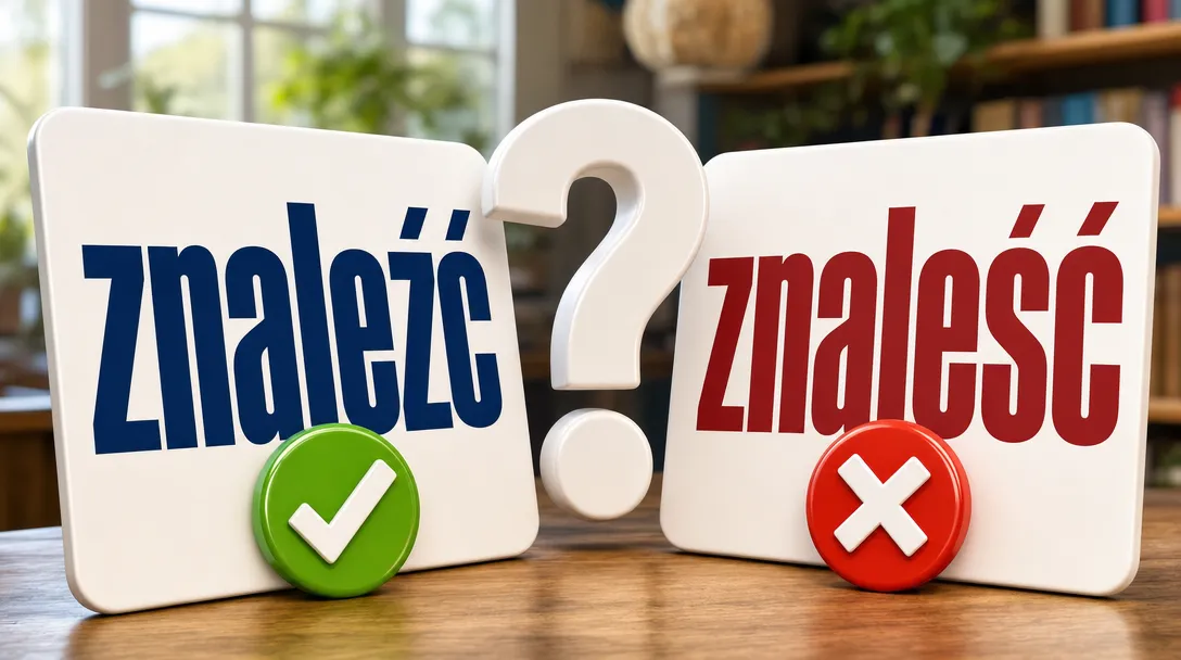 Znaleźć czy znaleść – która forma jest poprawna?