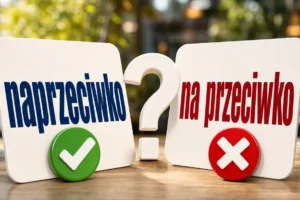 Naprzeciwko czy na przeciwko – jak poprawnie napisać?