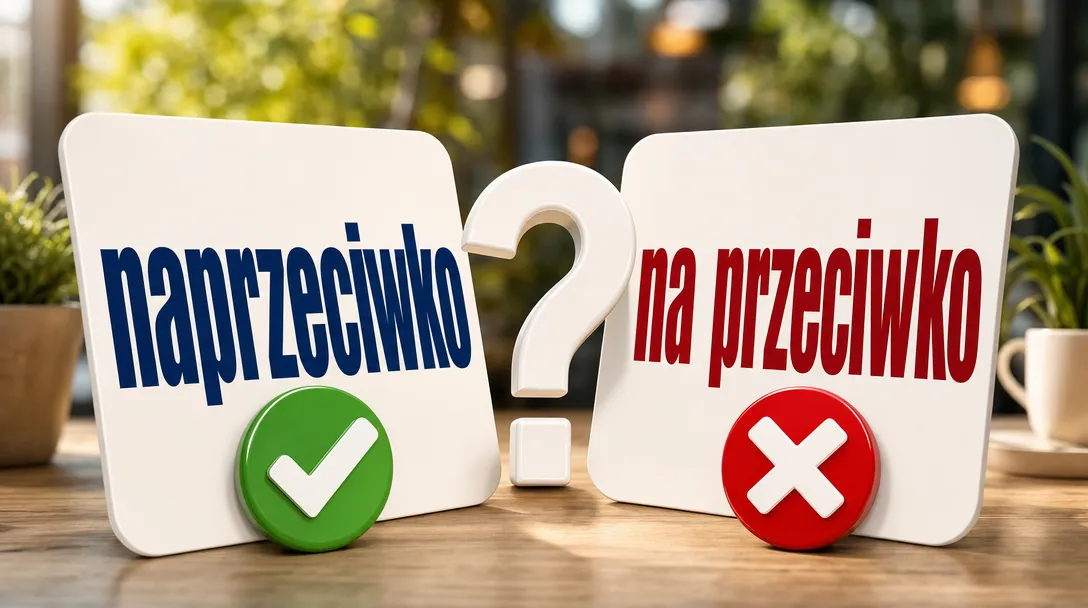 Naprzeciwko czy na przeciwko – jak poprawnie napisać?