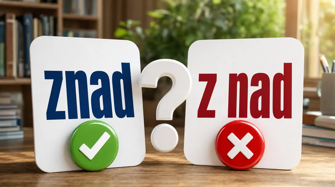 Znad czy z nad – poprawna pisownia i zasada